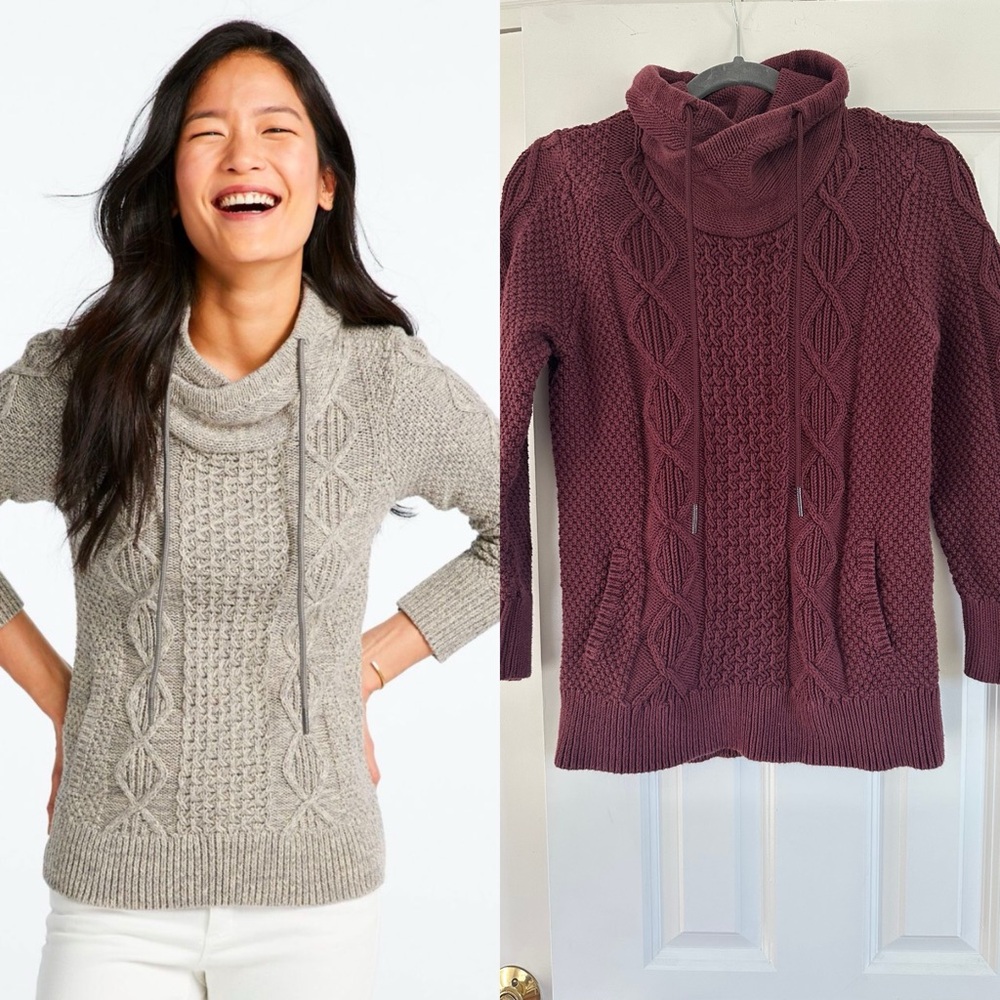 LLBean Signature Cotton Funnel Neck Sweater